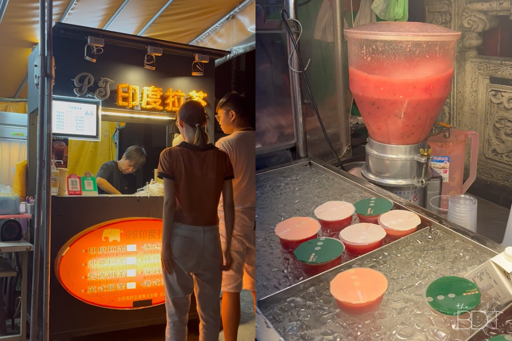 Refreshments served in Shilin Night Market